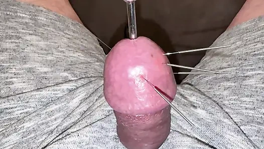 Yedi uzun iğne ve orgazm!