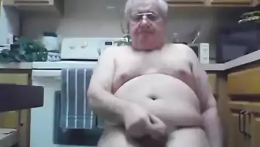 Büyükbaba inme üzerinde web kamerası