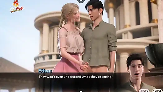 Serpent Ethan ve Grace'in senfonisi cennette sikişiyor sevimli çift sikişiyor animasyon videosu