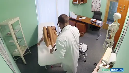 Fake Hospital - Hot Young Ass Talked Into Full Examination Takes a Creampie