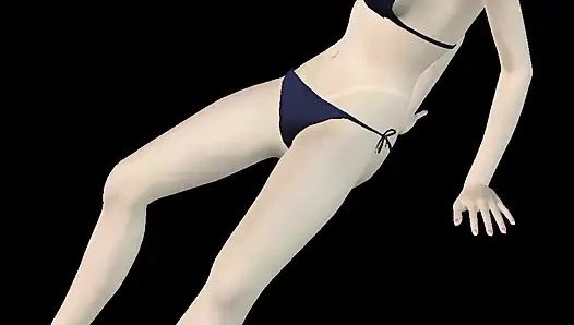 Animasyonlu 3 boyutlu porno - çok güzel kız orgazm olana kadar muzla mastürbasyon yapıyor