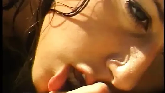 Sigara içme sıcak genç havuz tarafından sert dövülerek almaktan hoşlanır