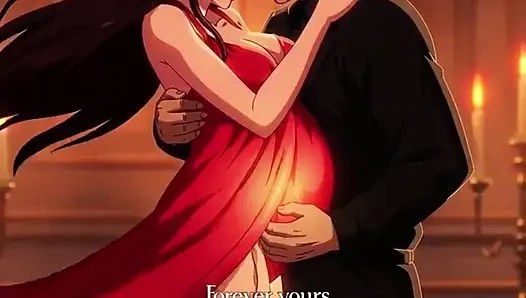 Romantic candlelight dinner that ends with husband making love to pregnant Ayesha on table