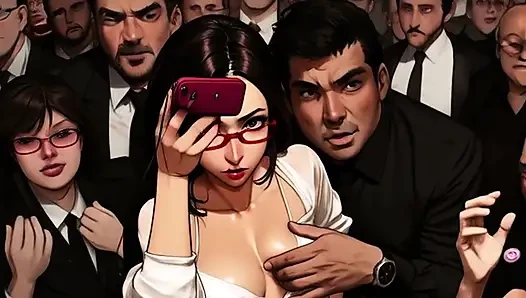 Kız öğrenciler mosh pit'te yabancılara göğüslerini gösteriyor