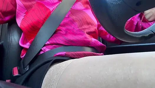 I pulled over and rubbed my pussy in the car until I had an intense orgasm.