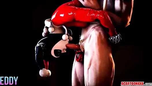 Seksi arkham civcivler becerdin ve üfleme büyük musluklar