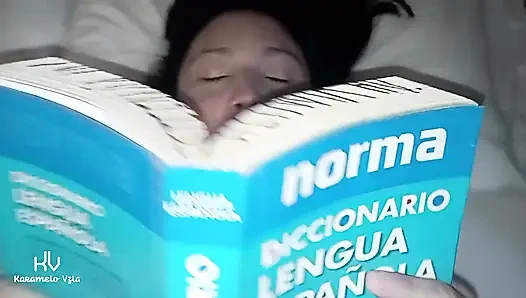 Ders çalışırken üvey kızımın kıllı amını siktim