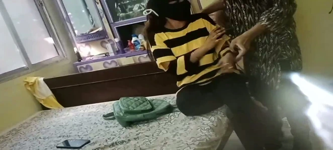 Hintli öğretmen ve öğrenci viral seks videosunda bölüm 1