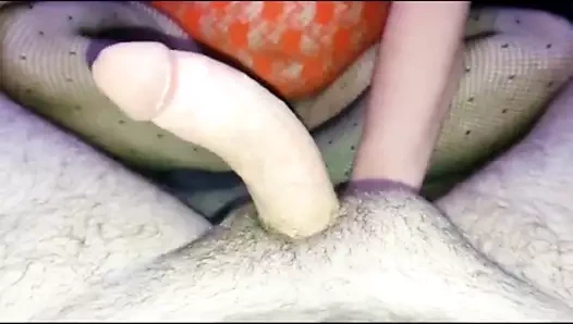 çorap ile bir footjob var