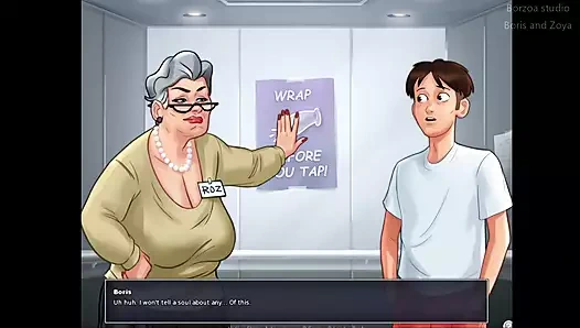 Roz: yaşlı nine Roz taze genç yarak istiyor