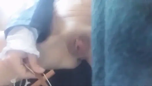 Manastırdaki rahibenin inanılmaz heyecanı