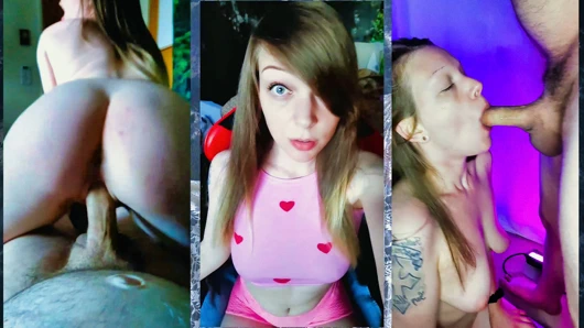 Yan tarafta seks yaparken tiktokta dans edin ve skeçler yapın.