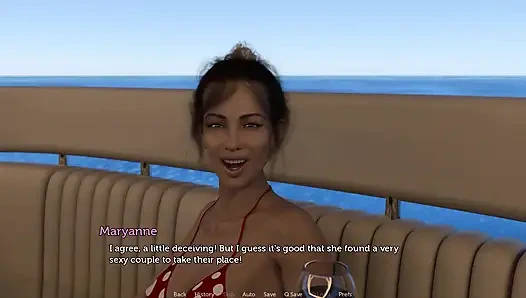 Tacos. Kocası kaslı adamın karısını yatta nasıl şaplak atıp sert sikişini izliyor ve onu kırmızı götle ve döllenmiş amcıkla terk ediyor