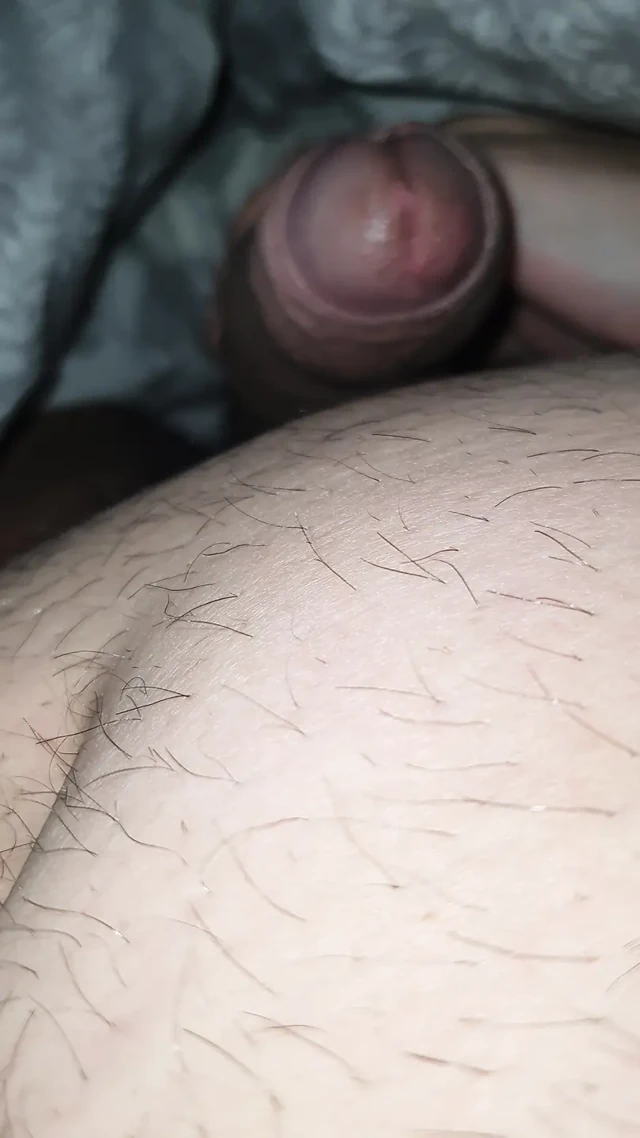 Step mom makes night visit and handjob step son big dick in bed