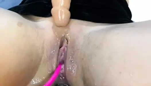 karısının çift penetrasyon squirt