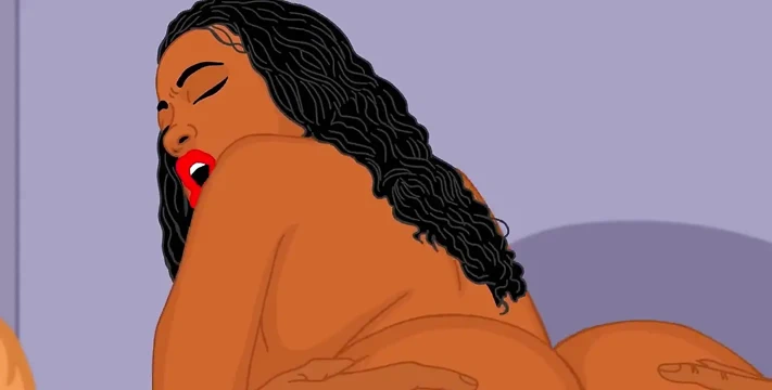 Cherokee'nin büyük götü arka bahçede yeni animasyonlu hentai çekiminde kırpılıyor