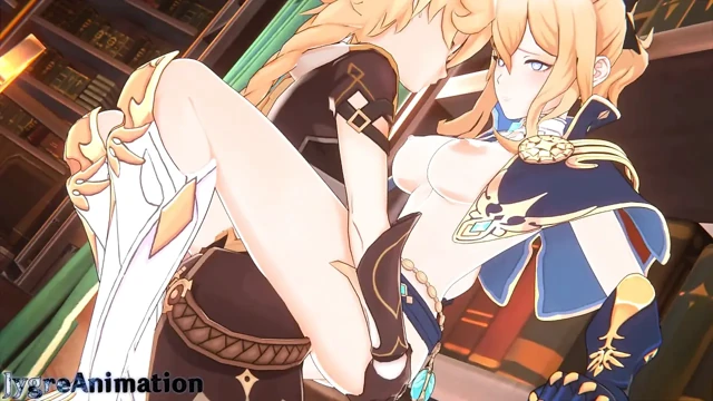 Genshin Impact Jean has hot sex in her office