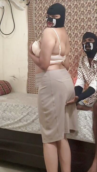 Stepmom is getting ready for office