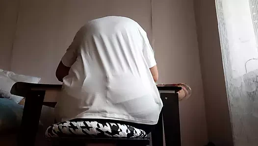 Sekreter ofiste mastürbasyon yapıyor