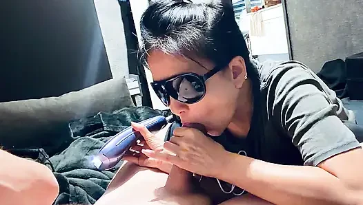 Saçımı lazerle lazerle yapmayı planladi ve sonra beni şaşırttı