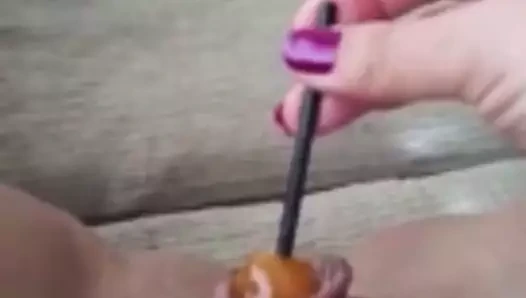 Kedi sikme ile lolipop