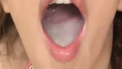 Hikari Hino drinks cum