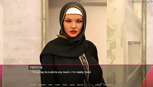 Sharmota'nın zevk dünyası - Müslüman genç bayan habibi ile anal seks yapıyor 1