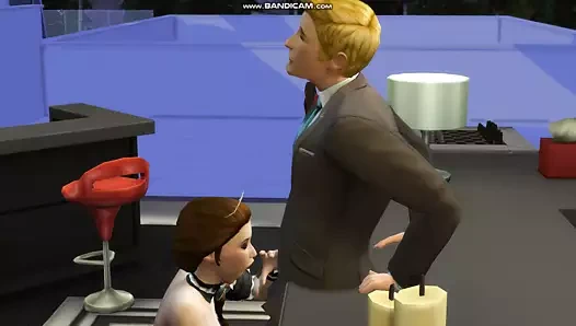 Sıcak Fransız hizmetçi gets becerdin tarafından ona patron üzerinde onun masası