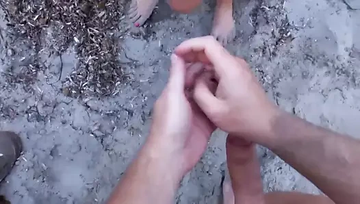 Kızıl saçlı kız berbat sonra var seks üzerinde plaj