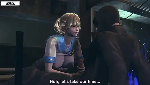 Jinete fantasma y estudiante lujuriosa. Hentai 10