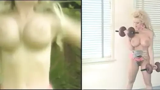 Melissa höyükler çalışma dışarı &amp; büyük sahte silikon meme fuck