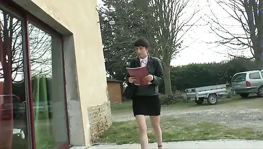 Fransız esmer düşerken evde sulu bir sakso çekiyor