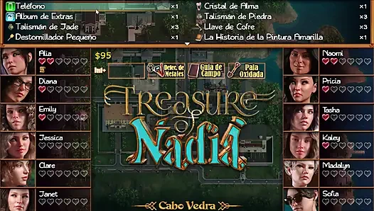 Nadia'nın Tresure İspanyol oyunu cap1