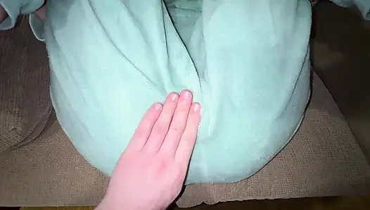 Close up fuck with my teen roommate and cum on hairy pussy