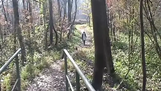 Eski bir köprüden işemek