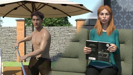 Üvey erkek kardeşimin karısı #6 Jennifer beni gömleksiz temizlerken izliyor