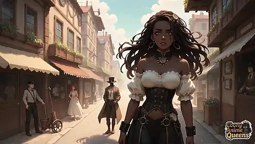 Bu steampunk xxx'te kavurucu siyah kraliçe muhteşem ve doyumsuz!