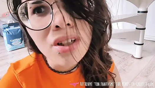 Vends-ta-culotte - scooby-doo cosplay: vera büyük yaraklı sapık bir canavar tarafından sikiliyor