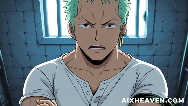 Nico Robin hapishane hücresinde zoro ile sikişiyor! Tek parça sansürsüz hentai bakış açısı
