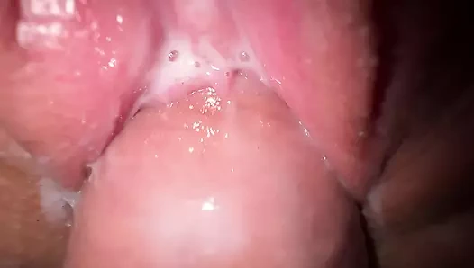 Yalamak üvey kardeşinin kedi, yakın yukarı sikiş ve sürtünme cumshot