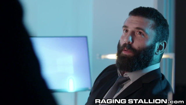 Huge Body Builder Boss Settles Argument With Ass Pounding