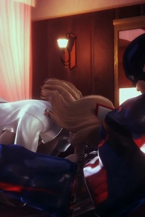Kaptan Amerika ve hemşire - hentai 3d 06