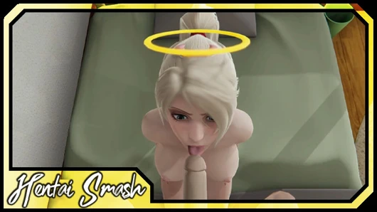Mercy parmaklı sonra deepthroating horoz. overwatch pov hentai