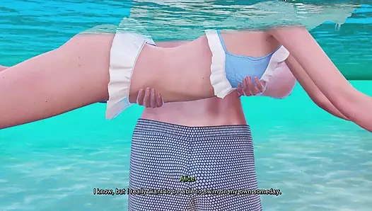 Gerçek koca 118 yaşındaki Alice bizimle kalmaya geldi ve plajda ve evde birlikte harika zaman geçirdik