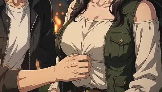Çadırda yasak geceye direnmek için çok yakın hentai