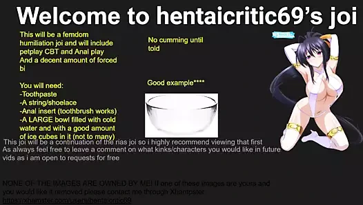 Akeno seni bir sürtük hentai joi'ye çevirir