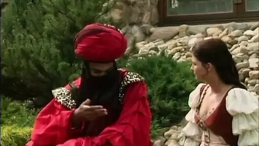 Siyah sihirbaz ve güzellik mahkemede anal sikişiyor