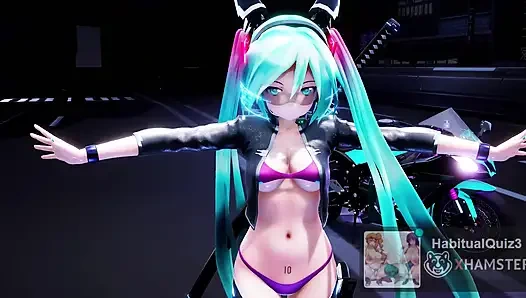mmd r18  Miku NEON Ninja cnderella sex dance ahegao milf want to fuck hard dildo group boss 3d hentai