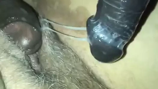 kaptan ve mimoza içinde çift vajinal anal