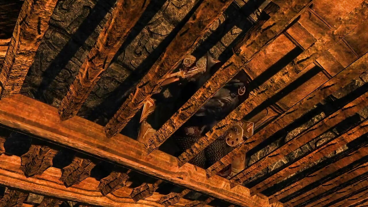 Khajiiti genç kız ölümsüz dwarven yapı tarafından kullanılıyor